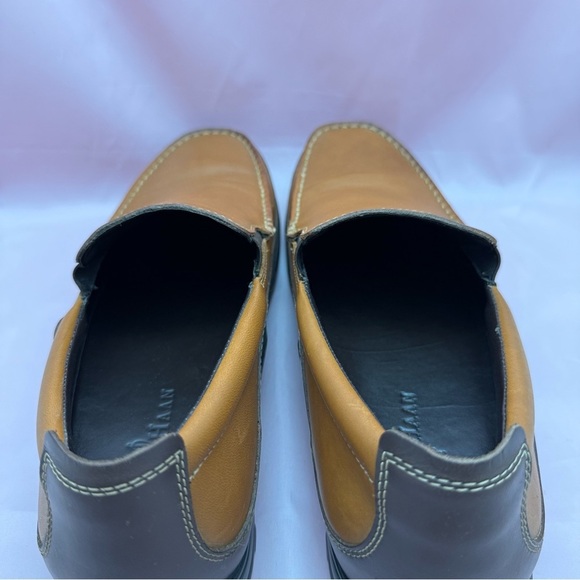 Cole Haan Men’s Leather Slip-On Loafers Sz 12M Tan Moc Toe Comfort Shoes - Picture 8 of 11